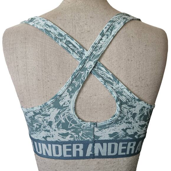 Under Armour Blue Racerback Compression Sports Bra Size Small - Picture 2 of 5